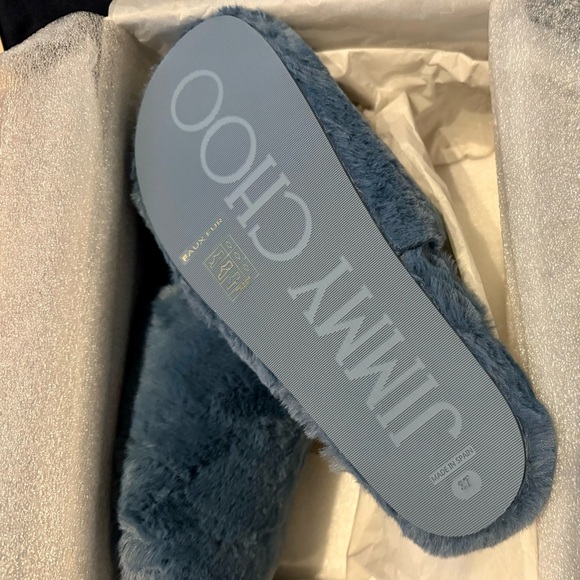 New in box Jimmy Choo Faux Fur Aliette Slippers - Picture 6 of 11